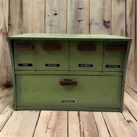 speko metal bread box 4 drawer canister combination|VTG Krestline Speko Avocado Green Metal 4 Drawers w/ Bread .